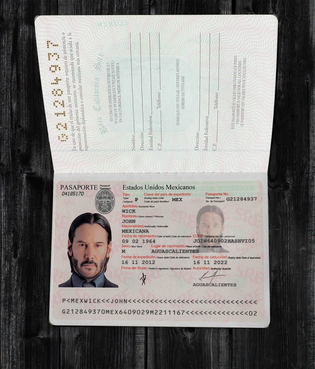 لایه باز پاسپورت مکزیک | mexico