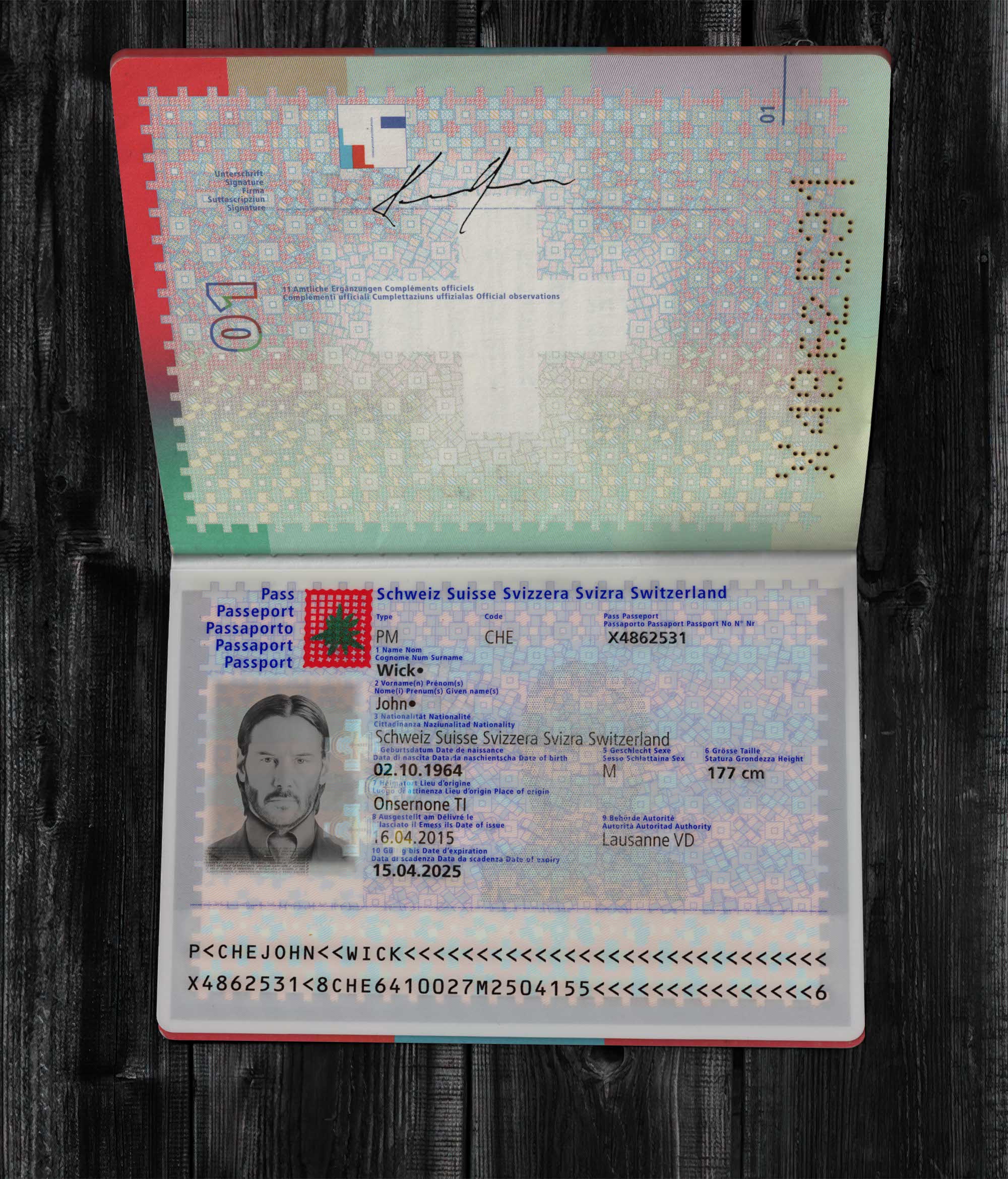لایه باز پاسپورت سوئیس | switzerland