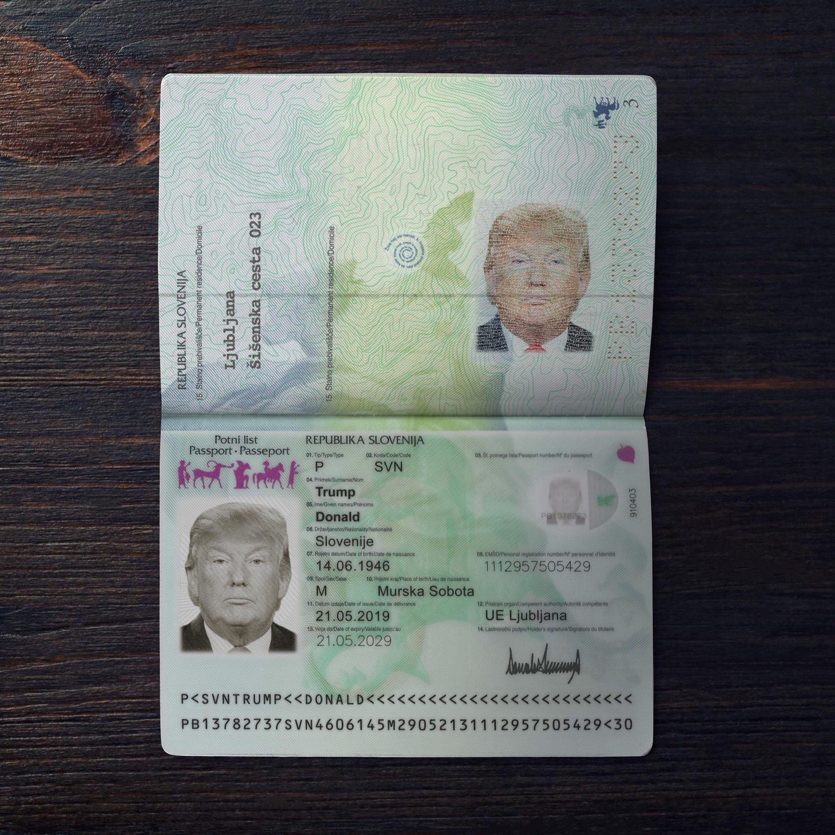 لایه باز پاسپورت اسلوونی | slovenia